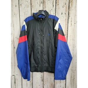 VINTAGE USA JC Penney Olympic Jacket‎ Wind Breaker Zip Up Coat Nylon Jacket guc